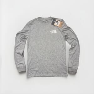 The North Face Women’s XS Gray Long Sleeve T-Shirt Logo New With Tags